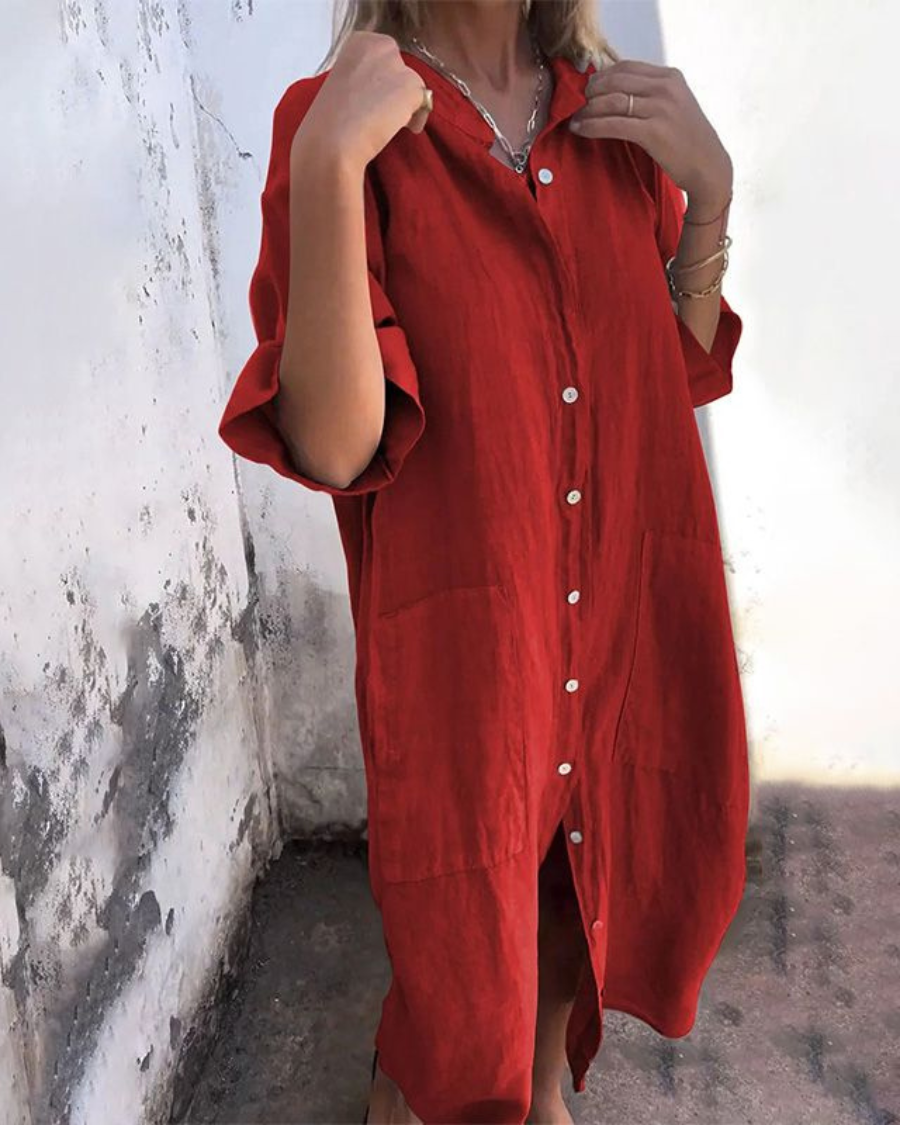 Iris | Boho Shirt Dress