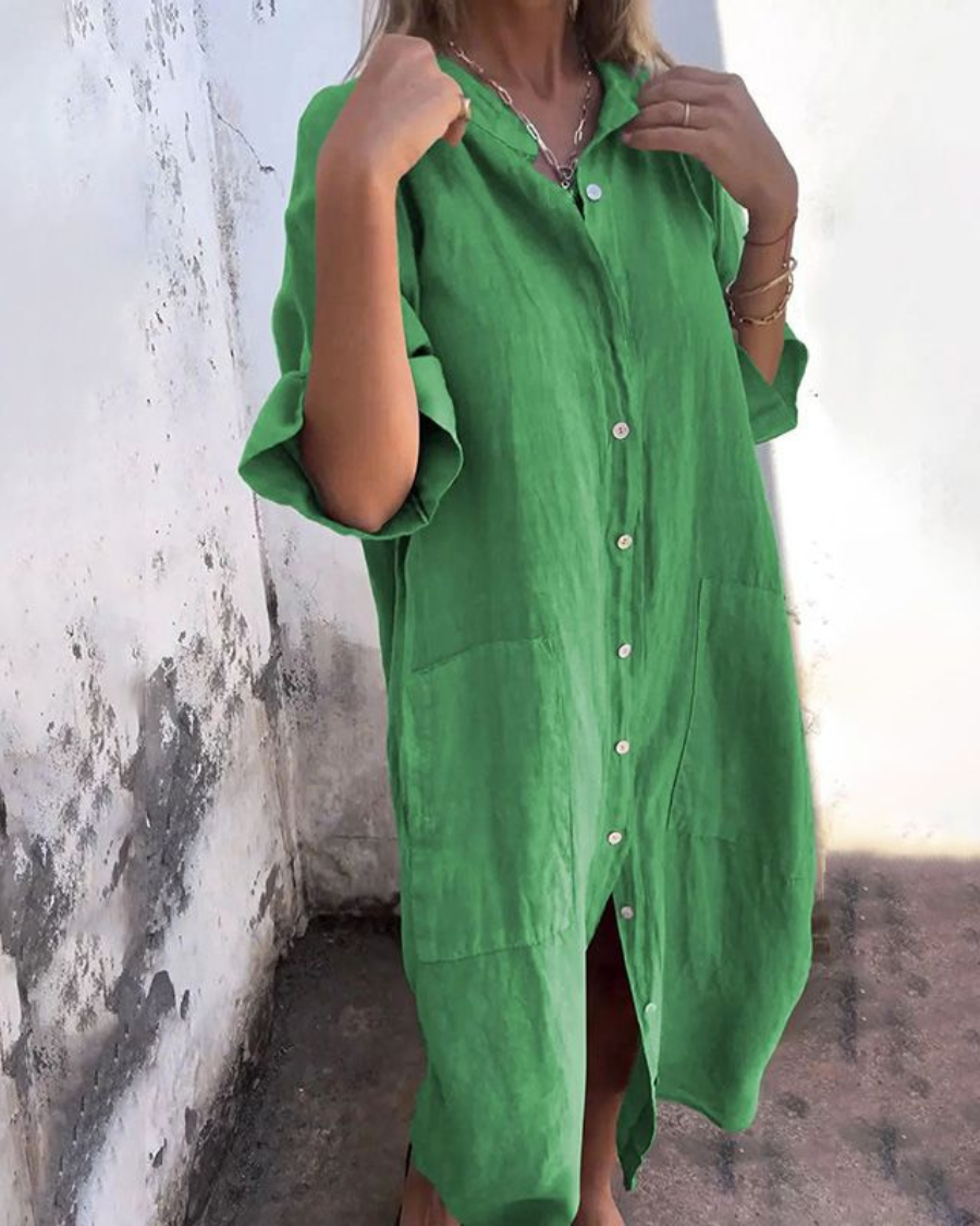 Iris | Boho Shirt Dress