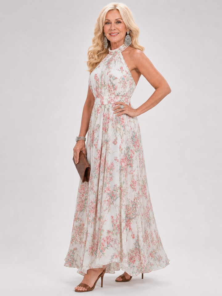 Lily | Floral Flowing Midi Dress