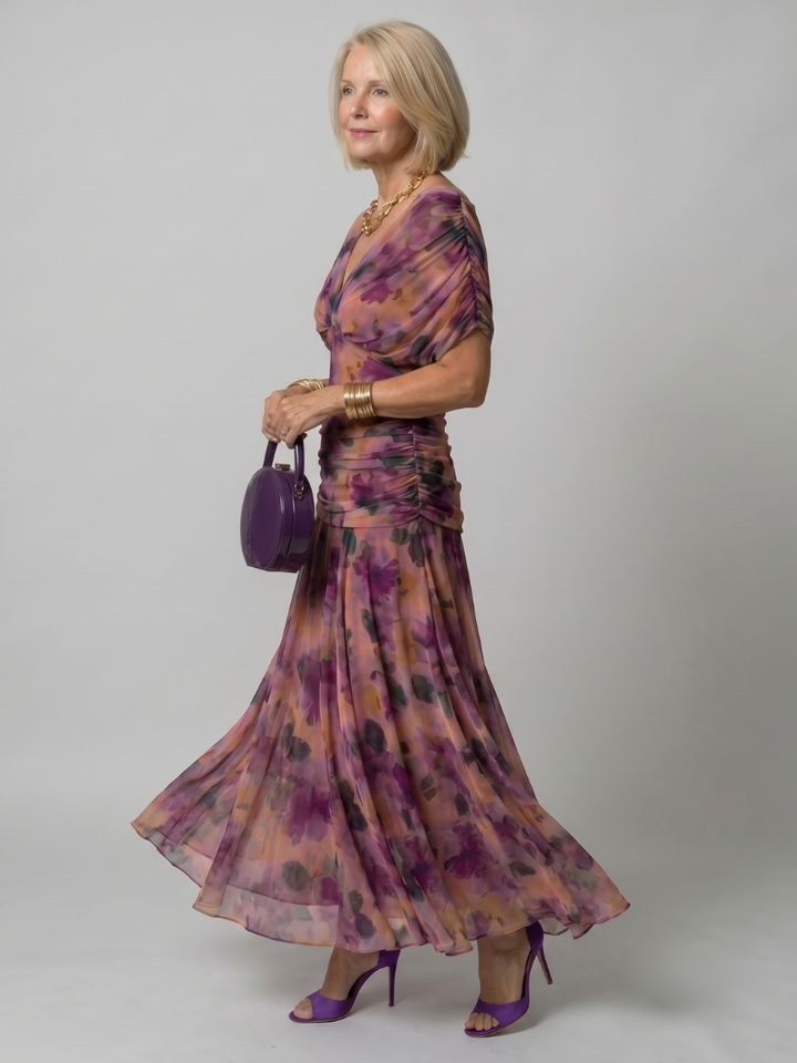 Ava | Off-Shoulder Flow Midi Dress