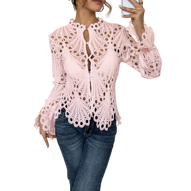 Thelma | Modern Hollow Detail Blouse