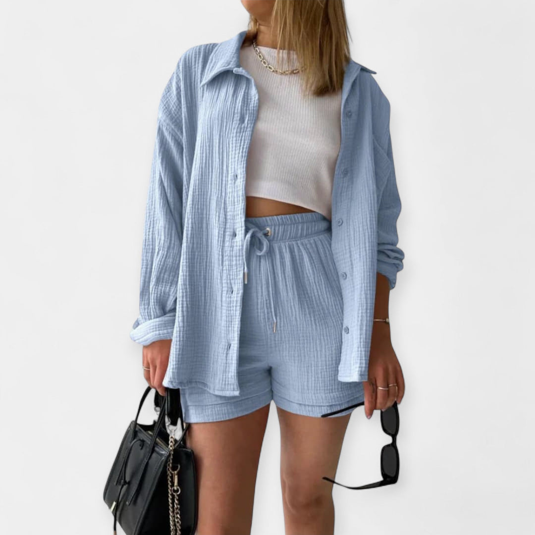 Promise | Color Summer Outfit - Top and Shorts