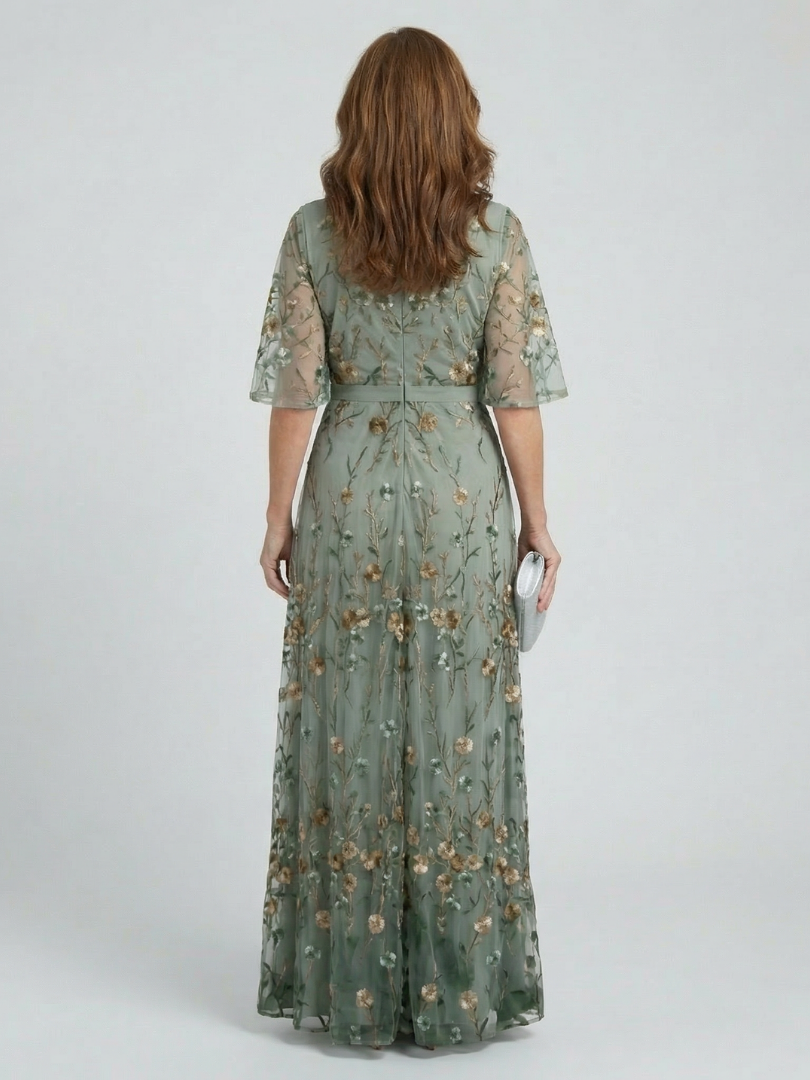 Abigail | Halter Bloom Flow Maxi Dress