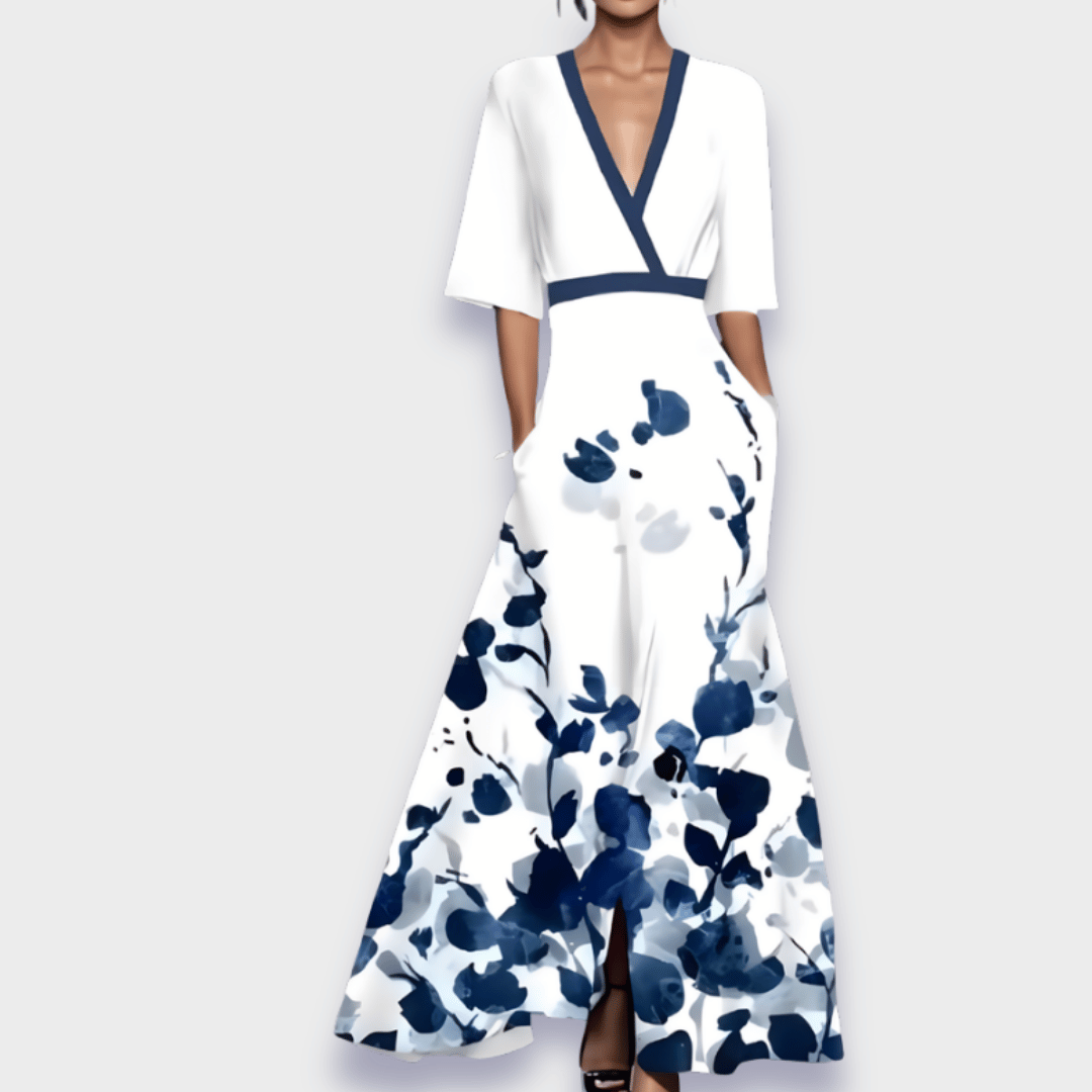 Marlee | Elegant Floral a-Line Dress