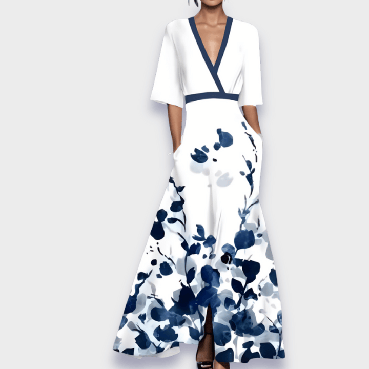 Marlee | Elegant Floral a-Line Dress