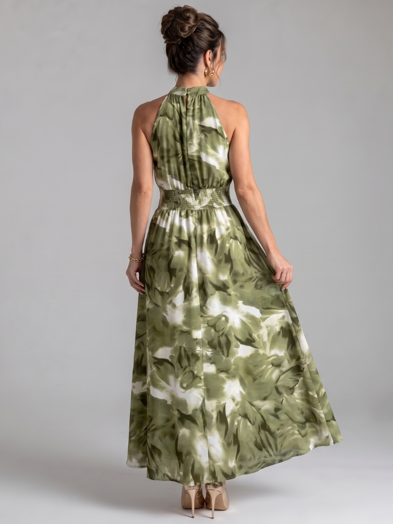 Aria | Abstract Print Midi Dress