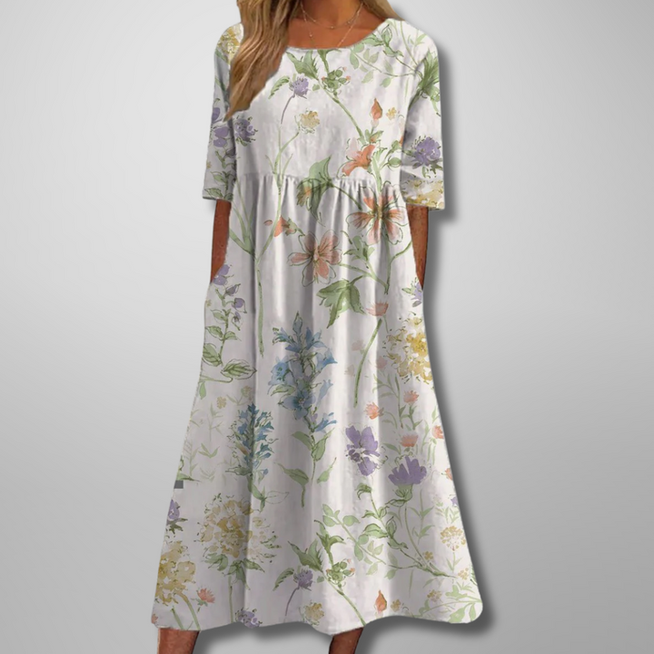 September | Relaxed Floral Midi Dress