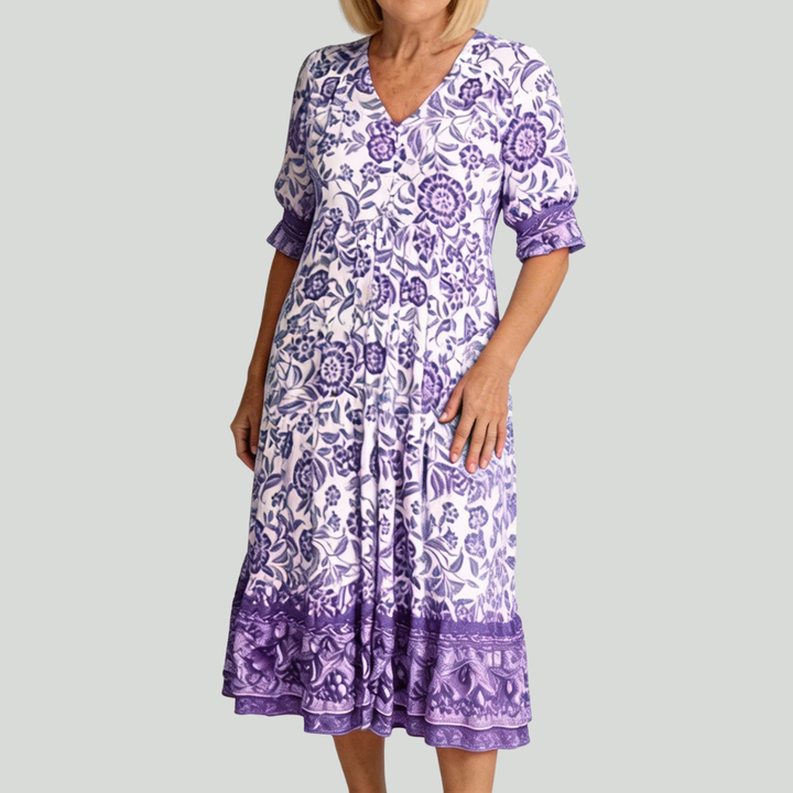 Birch | Graceful V-Neck Floral