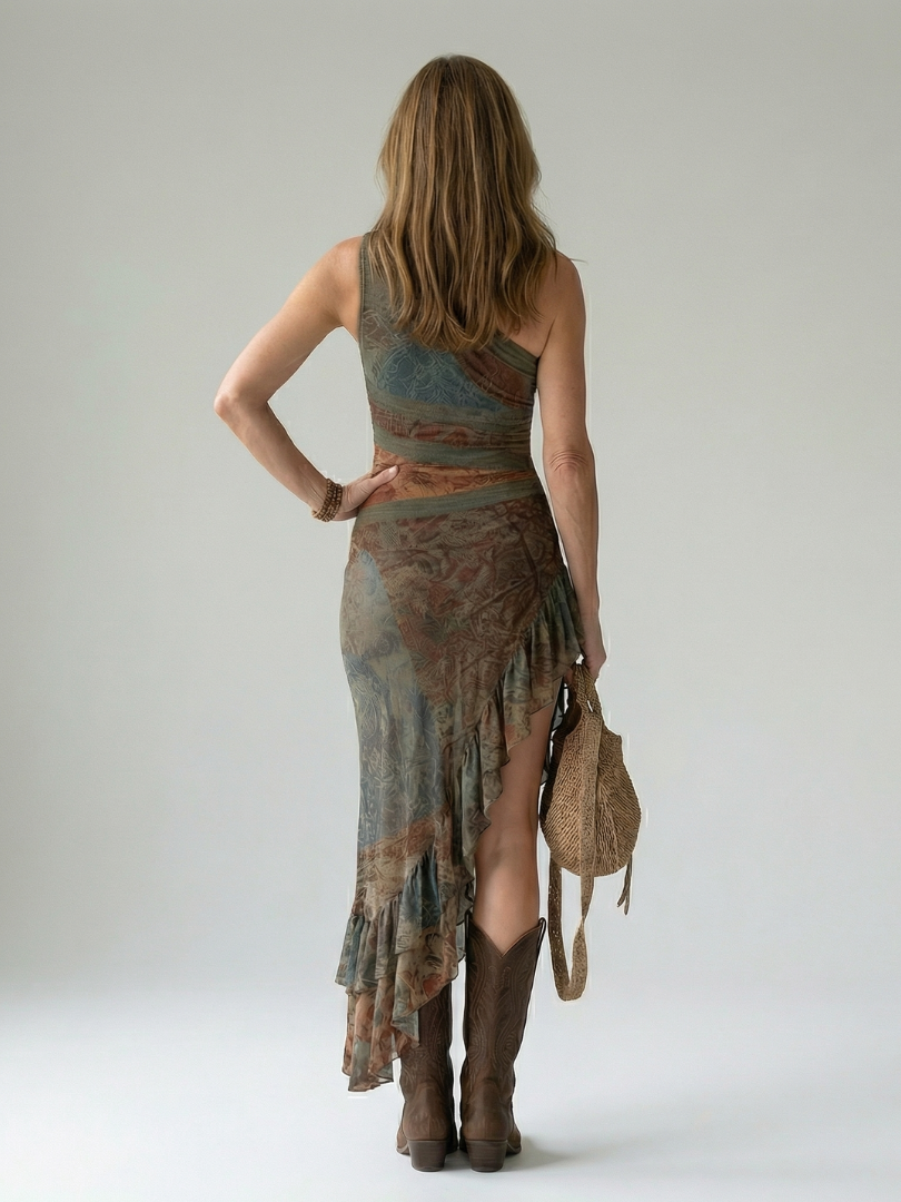 Sylvia | Quiet Drape Midi Dress