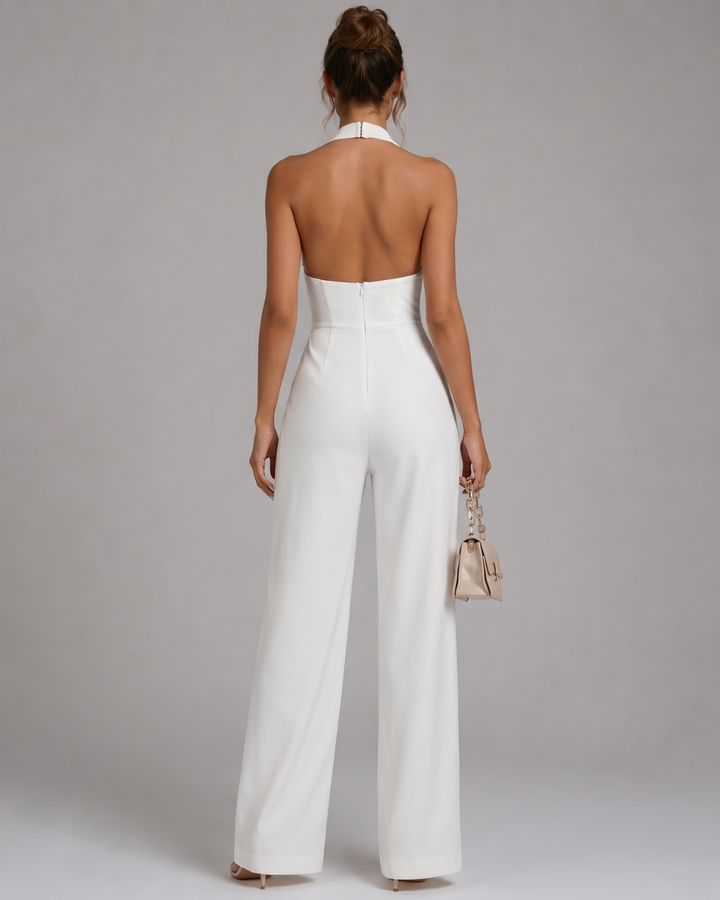 Diana | Halter Neck Wide-Leg Jumpsuit