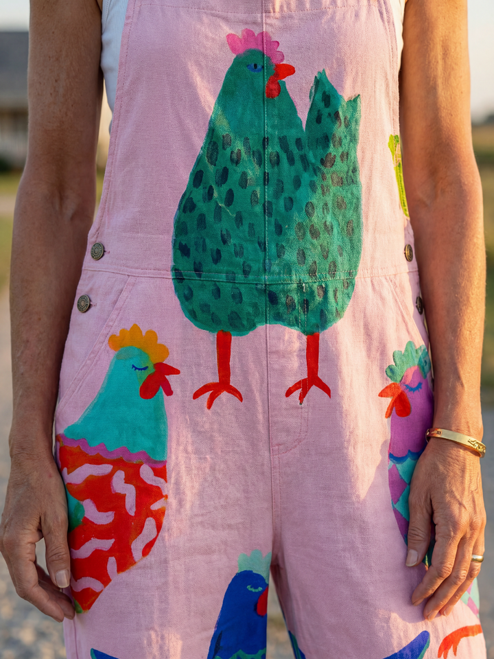 Danna | Hen Motif Jumpsuit