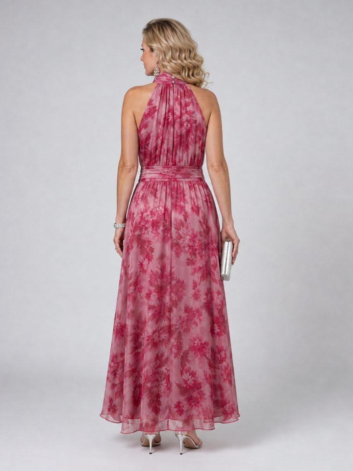 Nora | Soft Halter Neck Midi Dress