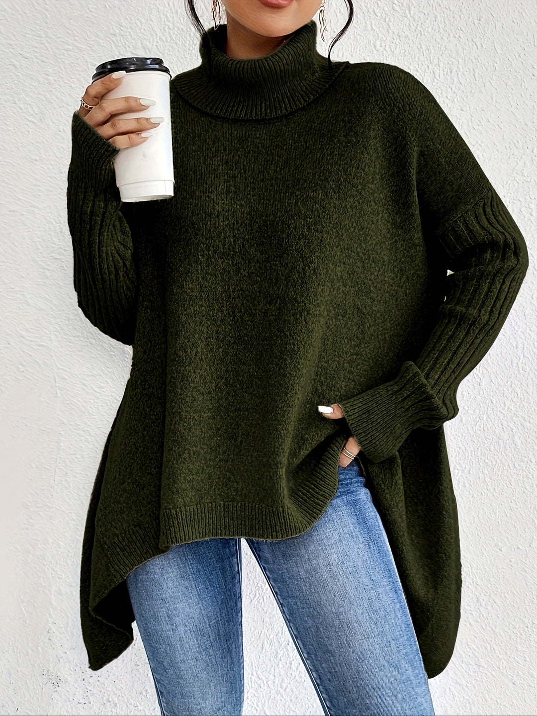 Jodi – Turtleneck Oversized Casual Sweater
