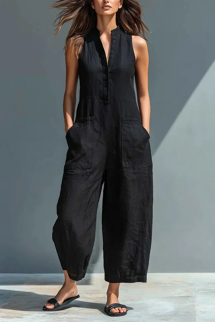 Aubree | Elegant Linen Jumpsuit