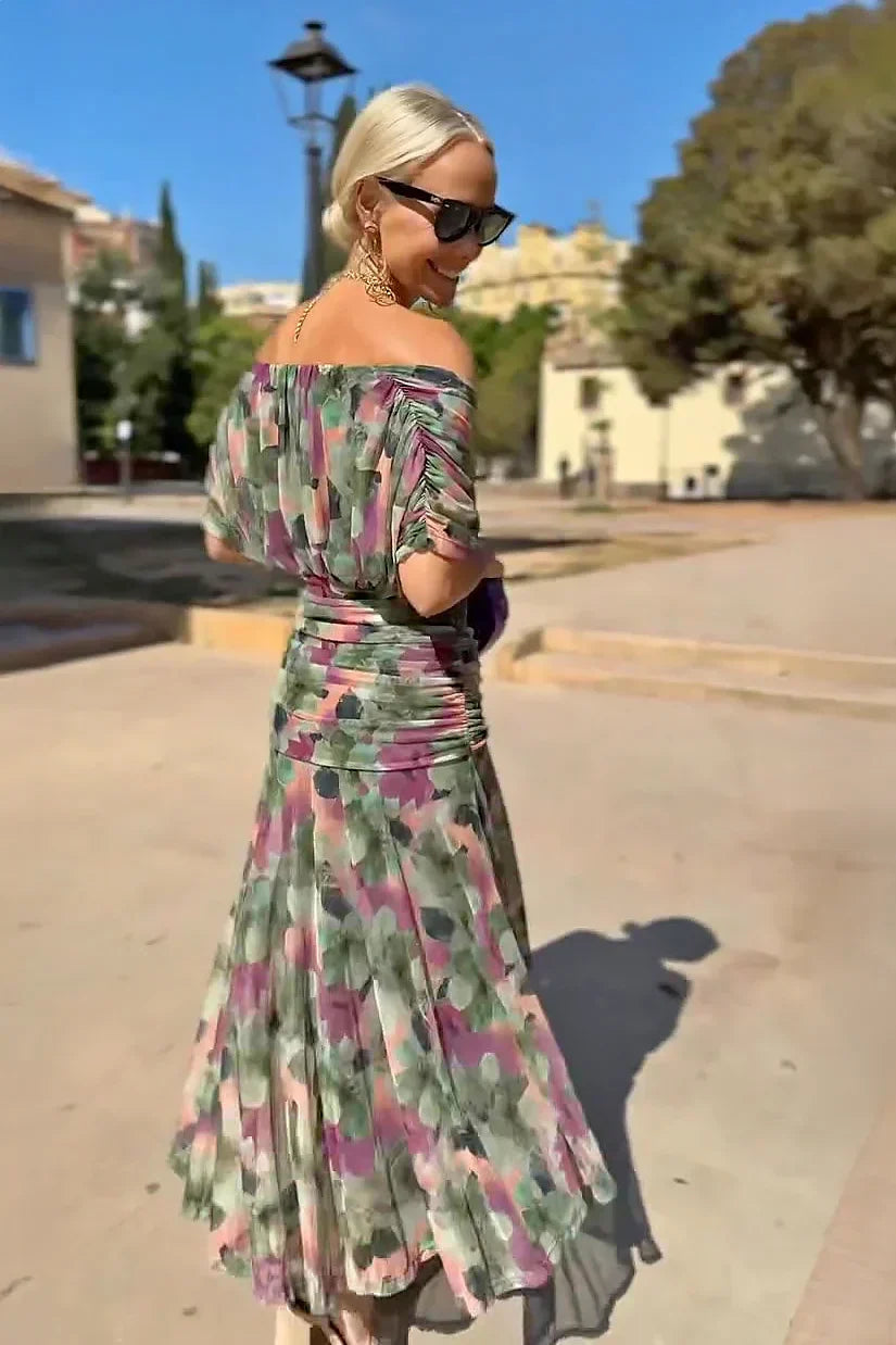 Iryna | Elegant Maxi Dress with V-Neck