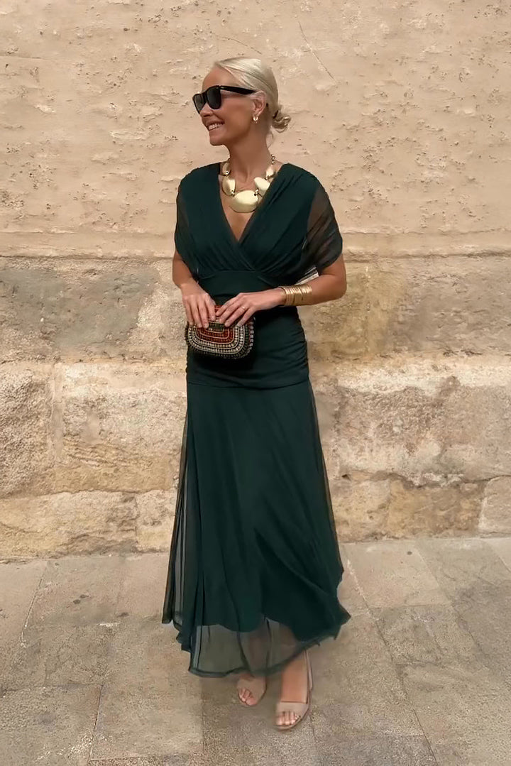 Iryna | Elegant Maxi Dress with V-Neck