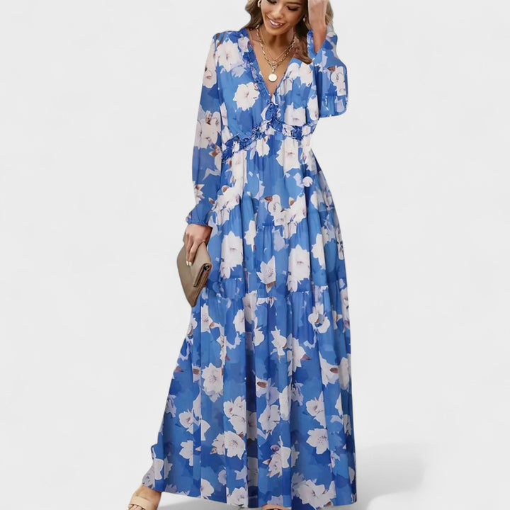Forsythia | Floral Tiered Maxi Dress
