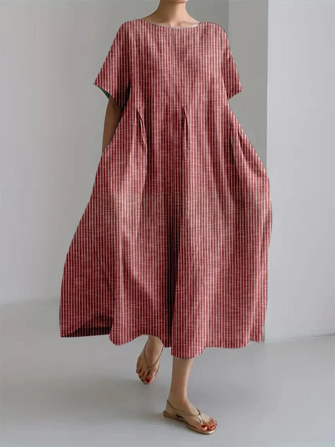 Shada | Flattering Summer Stripped Maxi Dress