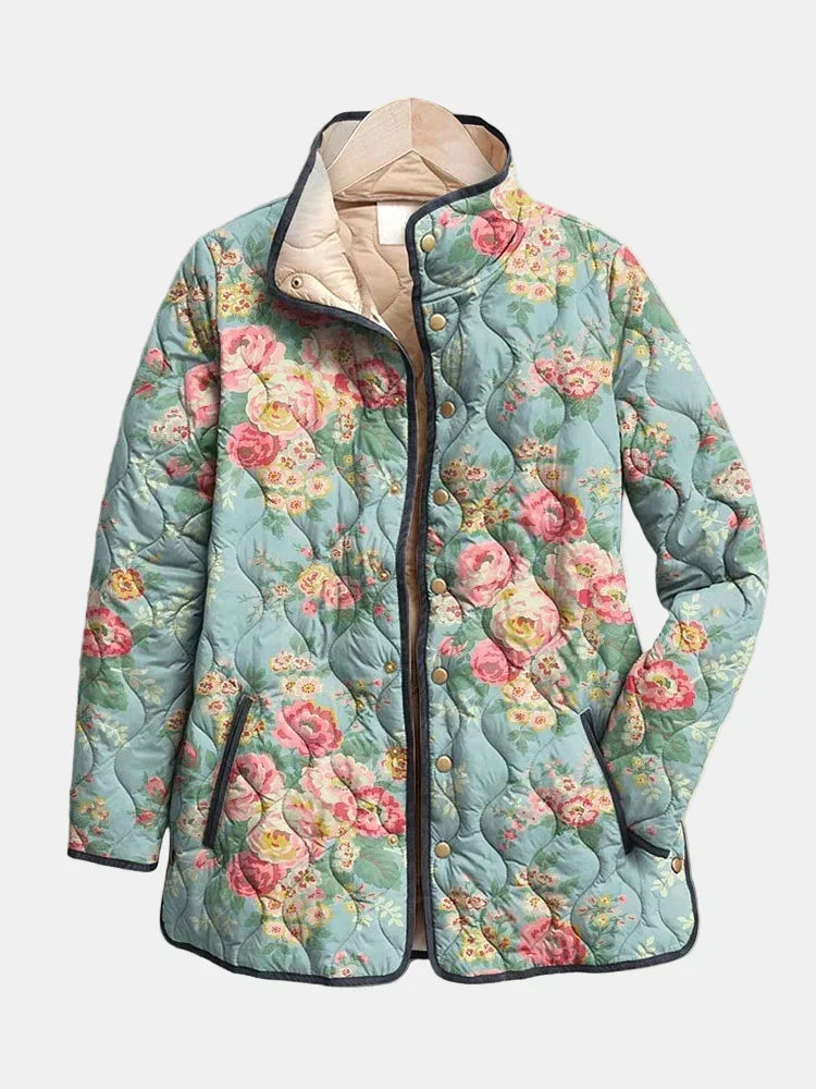 Zorah | Quilted Floral Print Jacket
