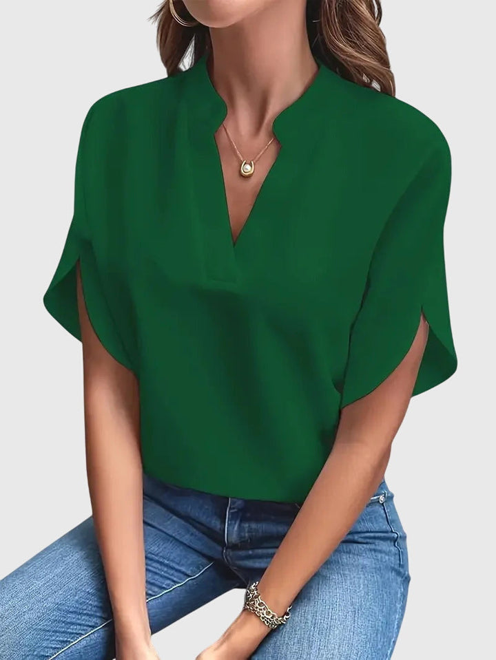 Maila | Soft and Elegant V-Neck Shirt
