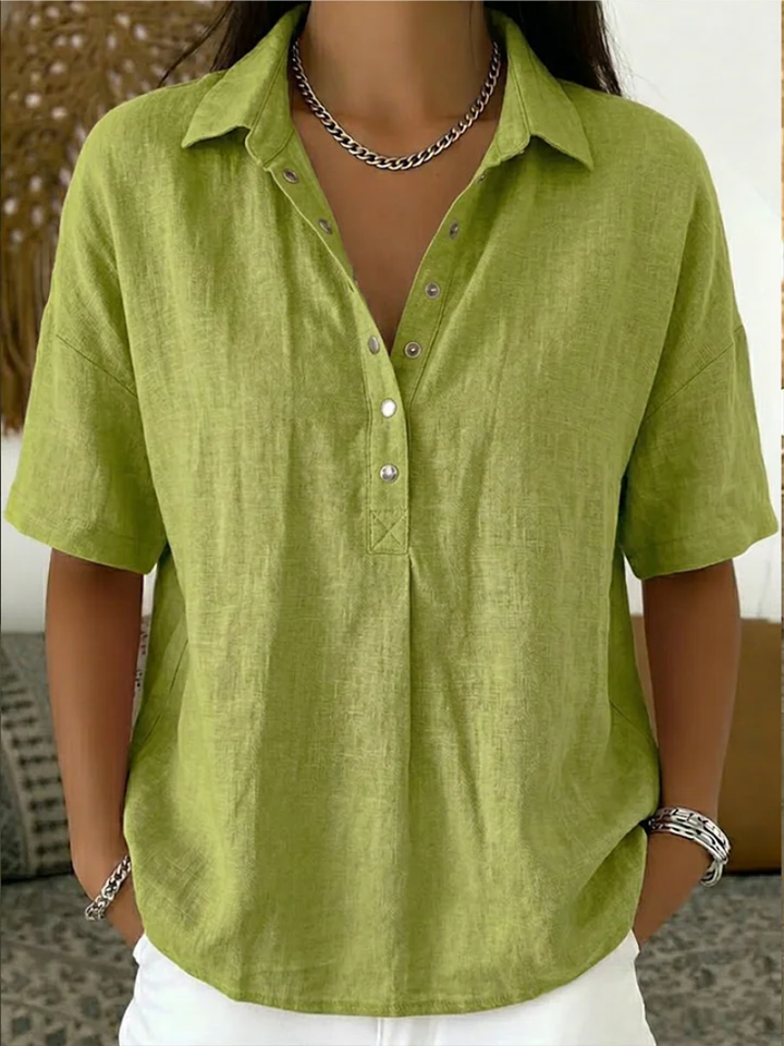 Mayim | Blouse with Collar and Button
