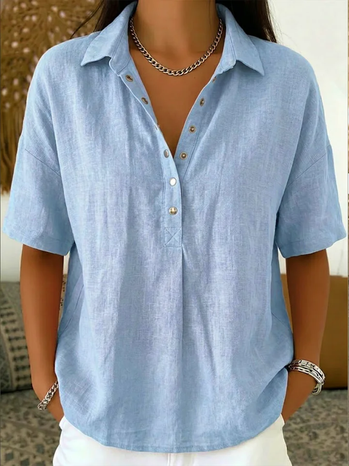 Mayim | Blouse with Collar and Button