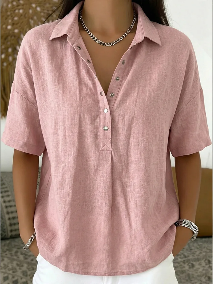 Mayim | Blouse with Collar and Button
