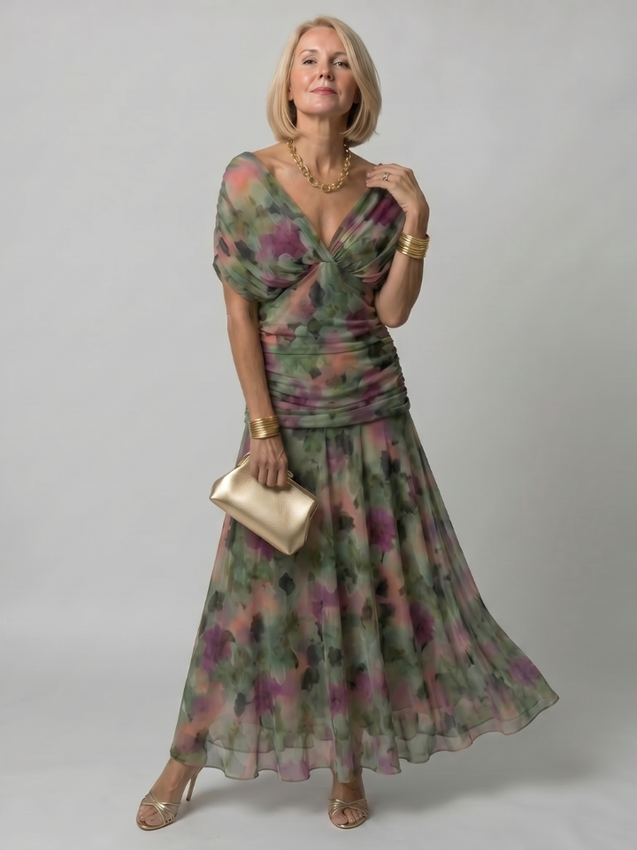 Ava | Off-Shoulder Flow Midi Dress