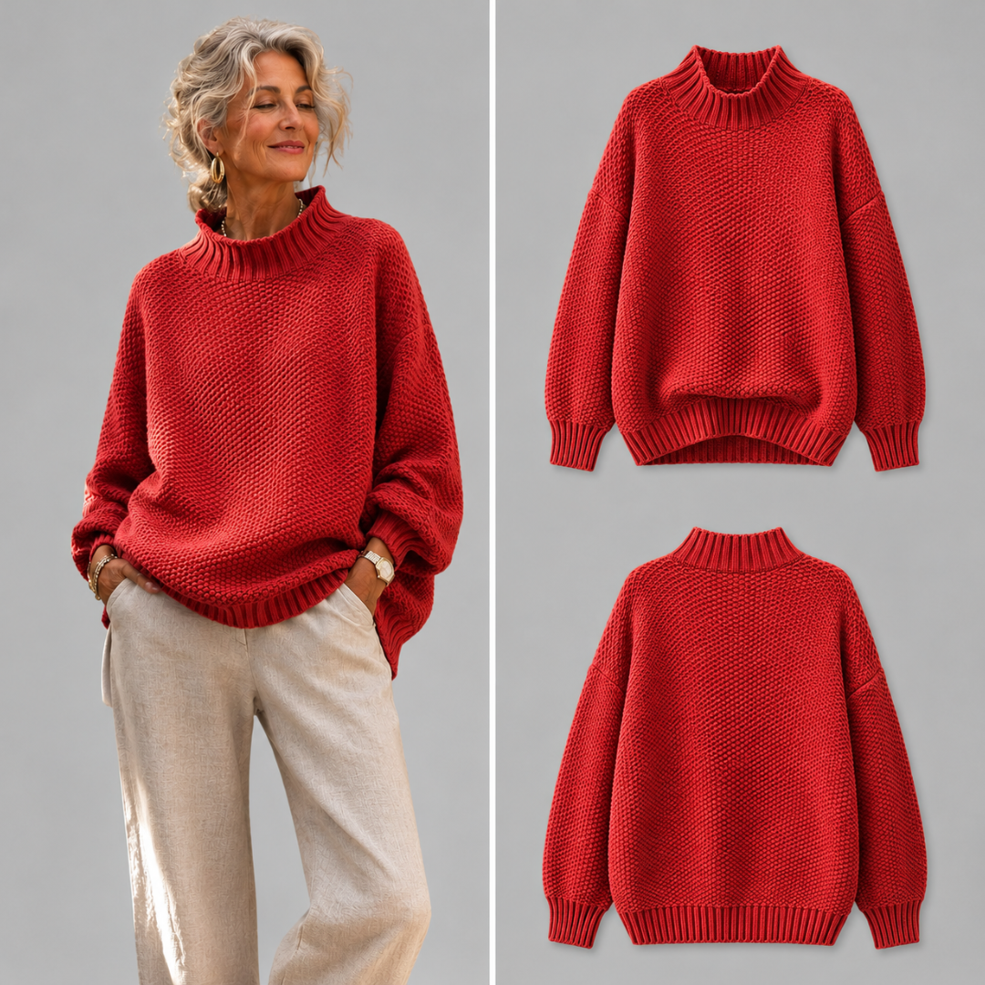 Ophelia – Relaxed Textured Knit Sweater