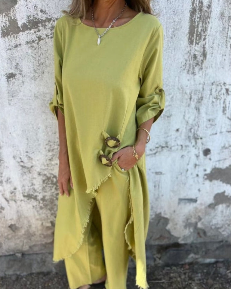 Lateefah | Relaxed Linen Blend Set