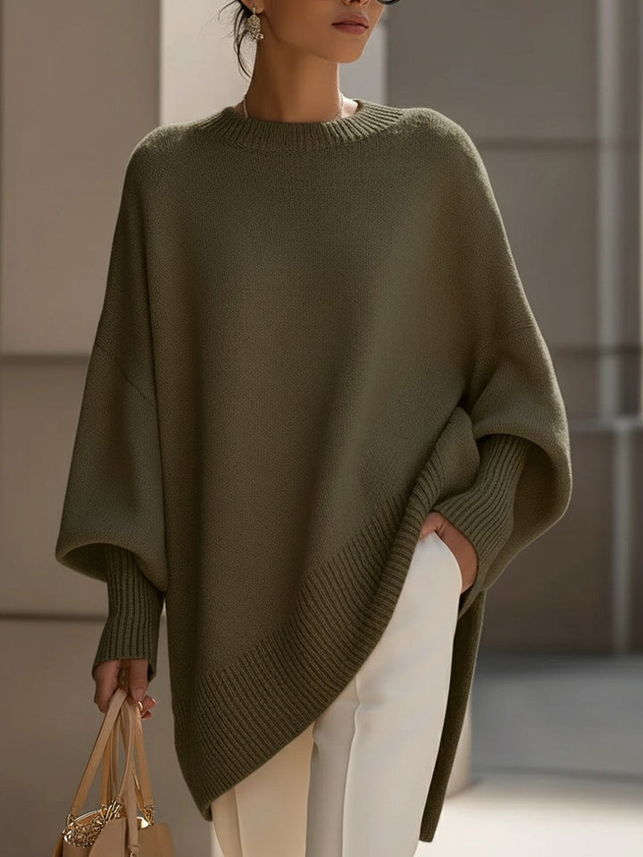 Thelma – Oversized Draped Knit Sweater