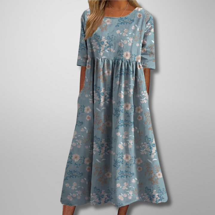 September | Relaxed Floral Midi Dress