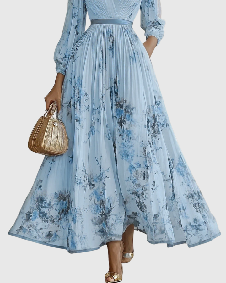 Fern | Elegant Pleated Maxi Dress