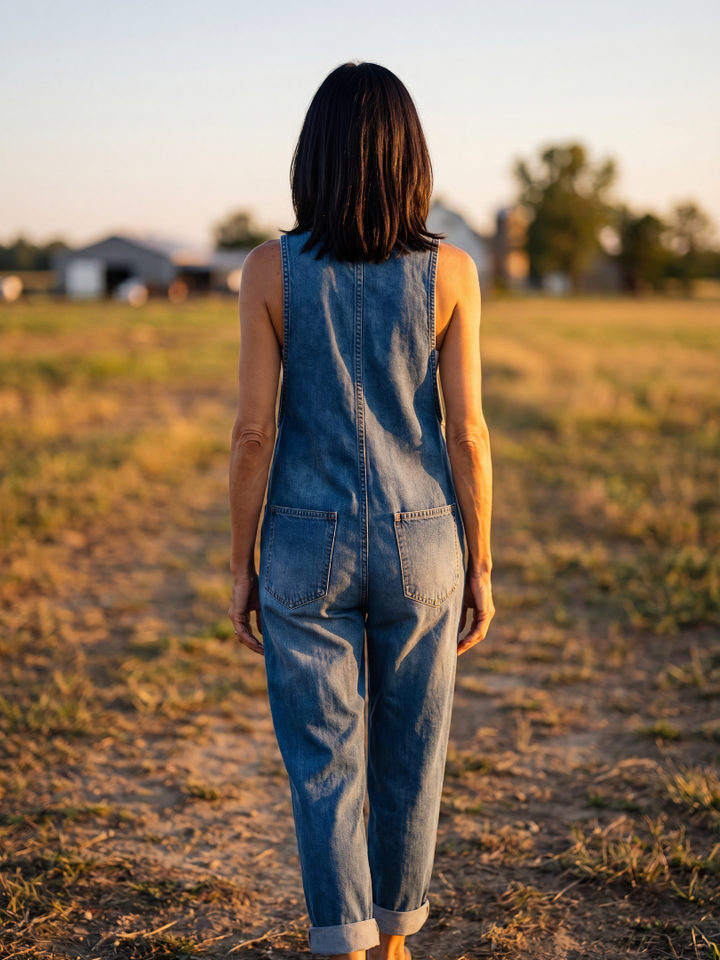 Madelyn | Rooster Motif Jumpsuit