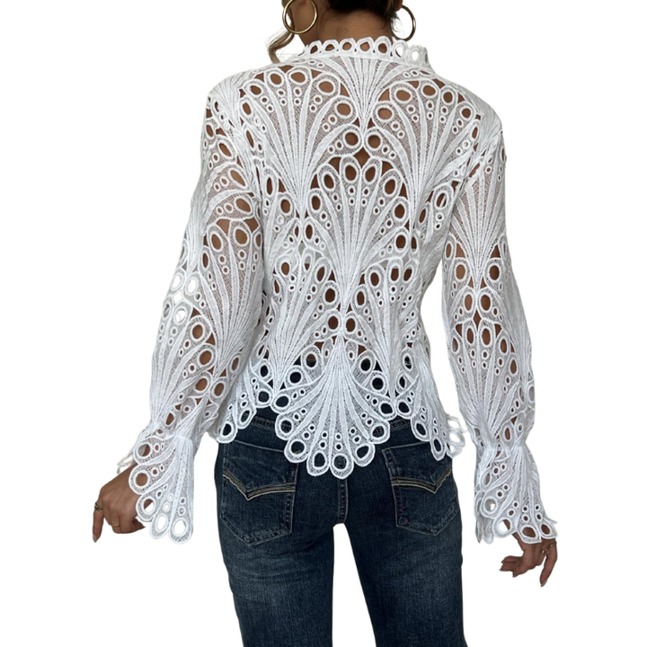 Thelma | Modern Hollow Detail Blouse
