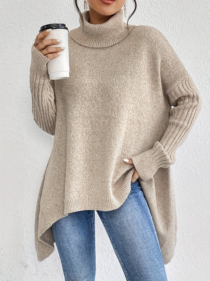 Karen – Oversized Turtleneck Knit Sweater