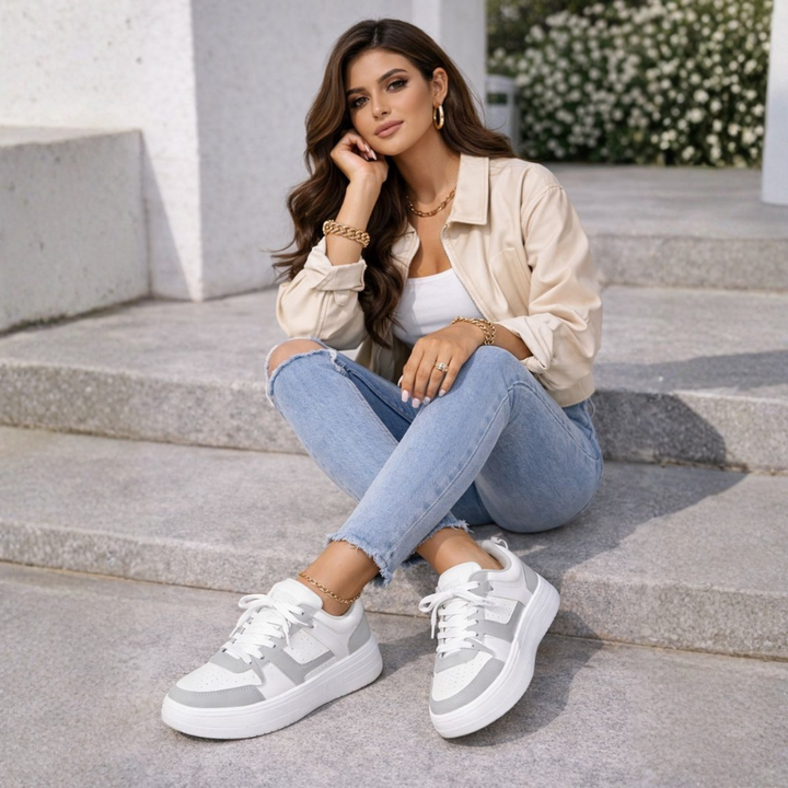 Janelle – Lace-Up Platform Sneakers