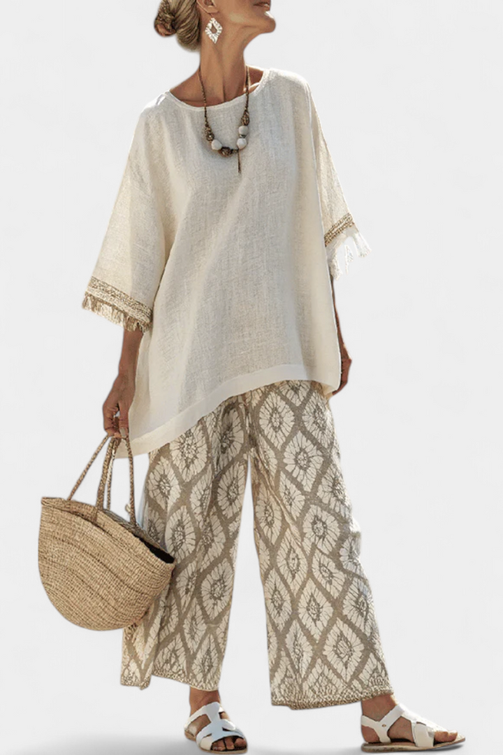 Meridian | Sophisticated Top & Casual Pants Set