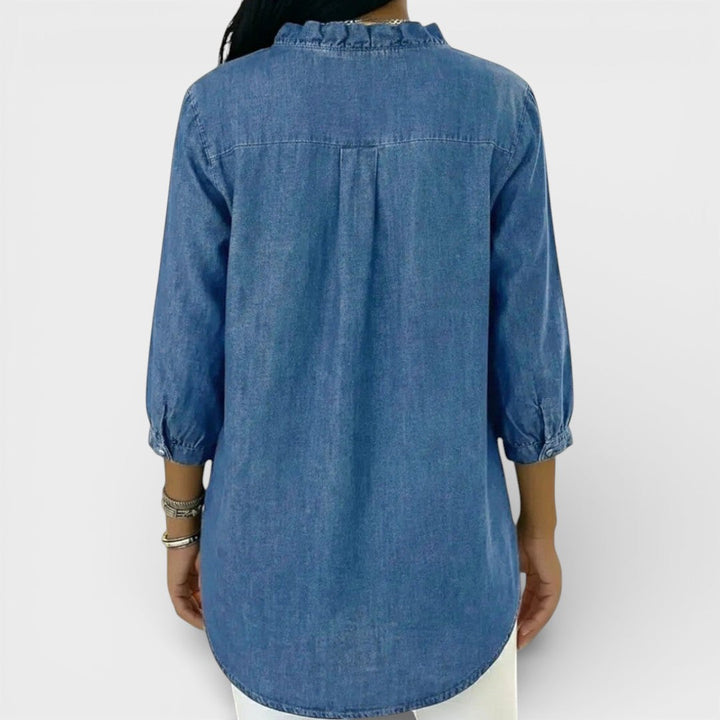Candace | Elegant Ruffled Blouse