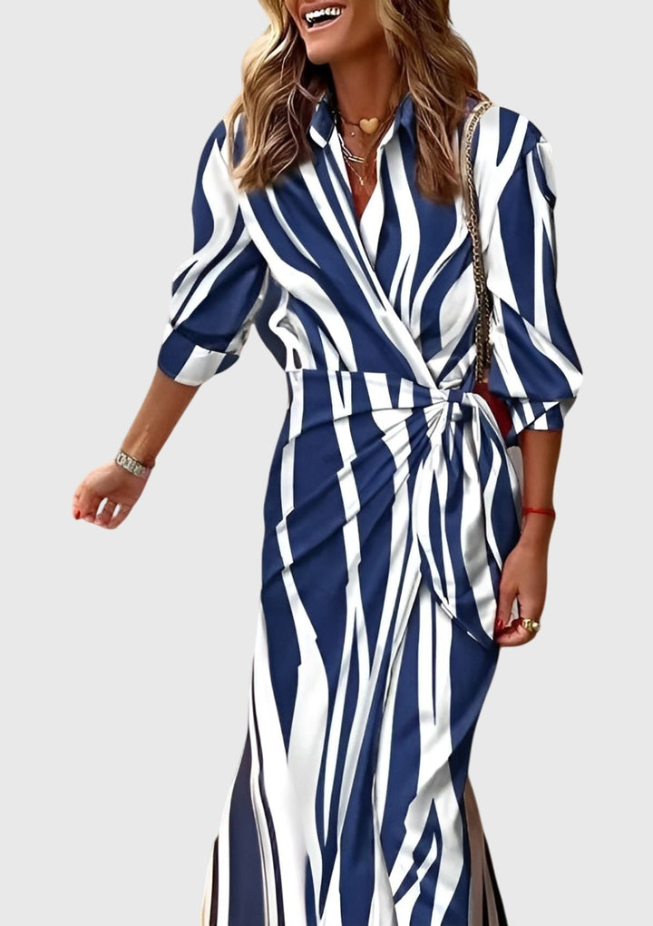 Magnolia | Elegant Wrap Dress with Print