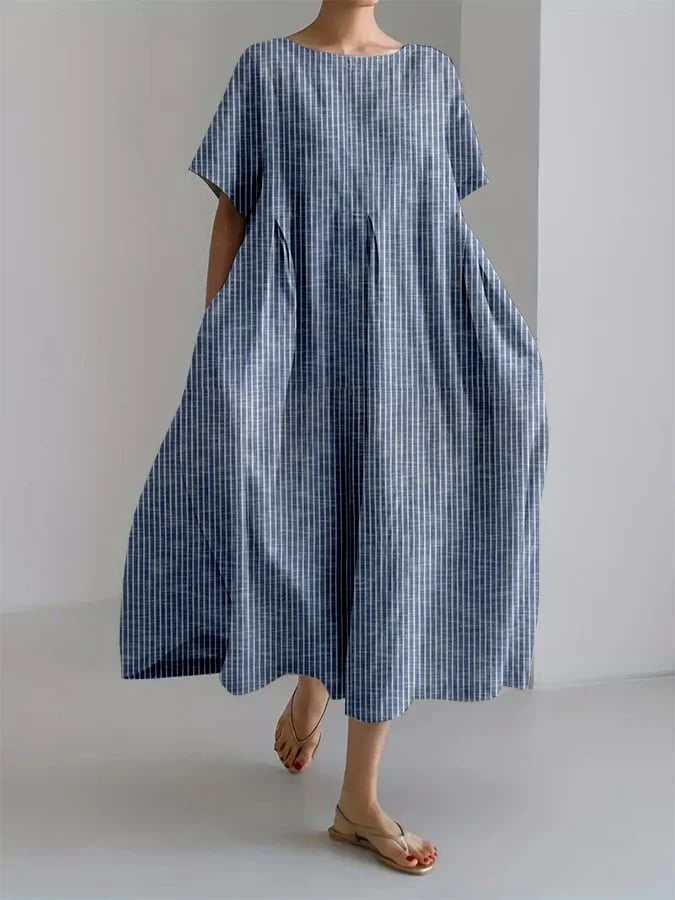 Shada | Flattering Summer Stripped Maxi Dress