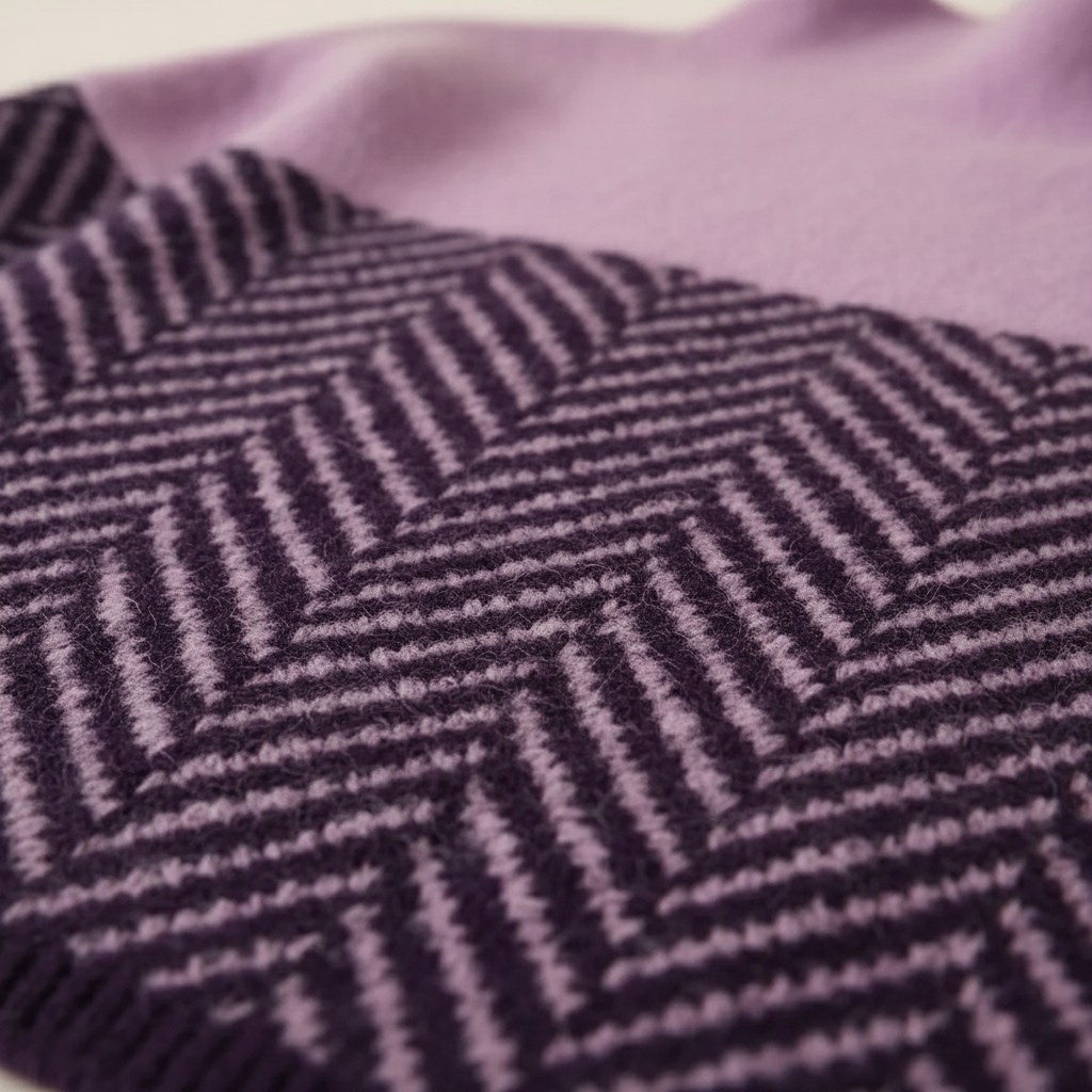 Kari – Herringbone Knit Turtleneck Sweater