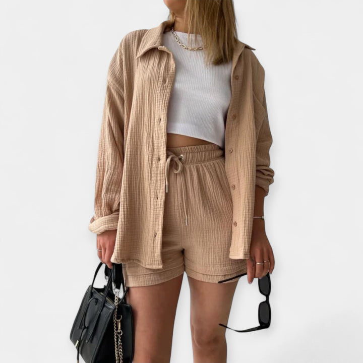 Promise | Color Summer Outfit - Top and Shorts