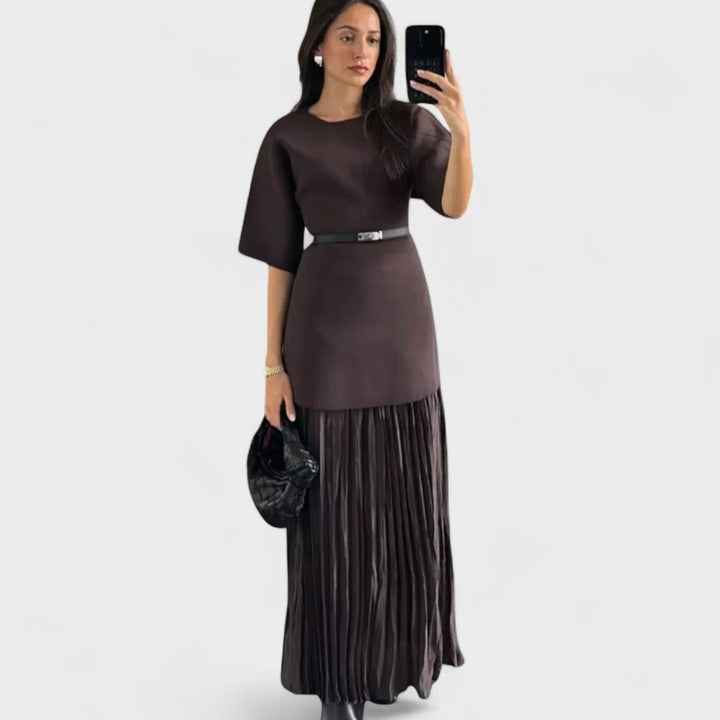 Hayden | Pleated Maxi Dress