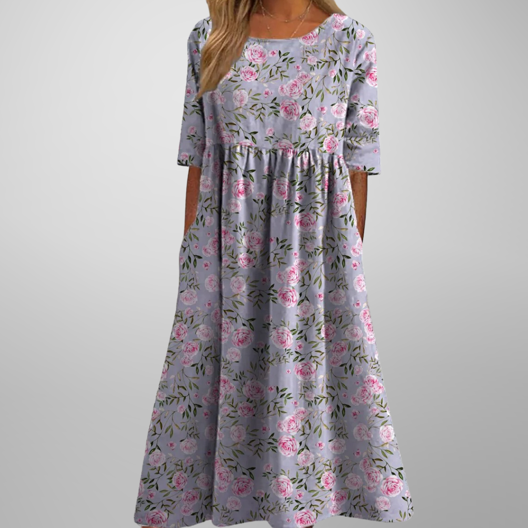 September | Relaxed Floral Midi Dress
