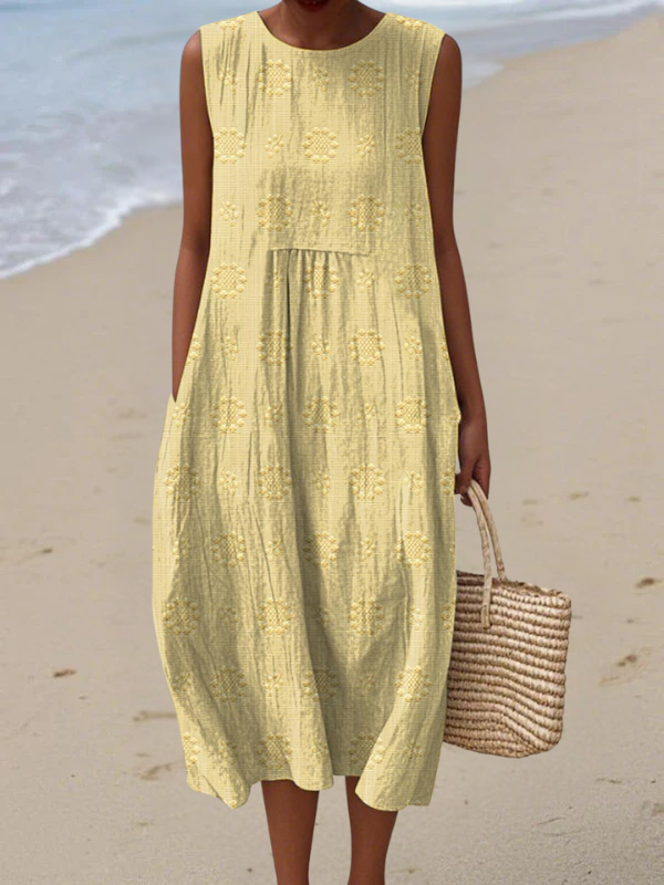 Chantal | Embroidered Midi Dress