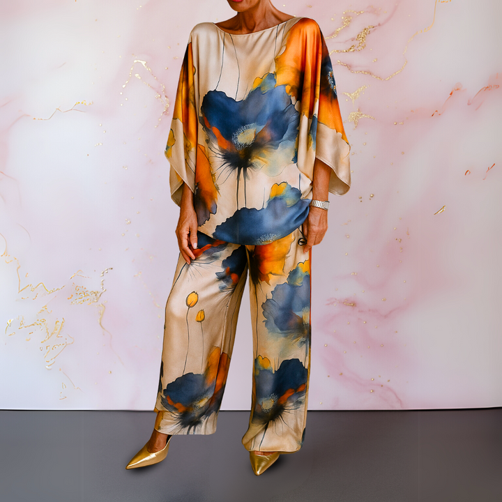 Delia | Satin Two-Piece Women's Set