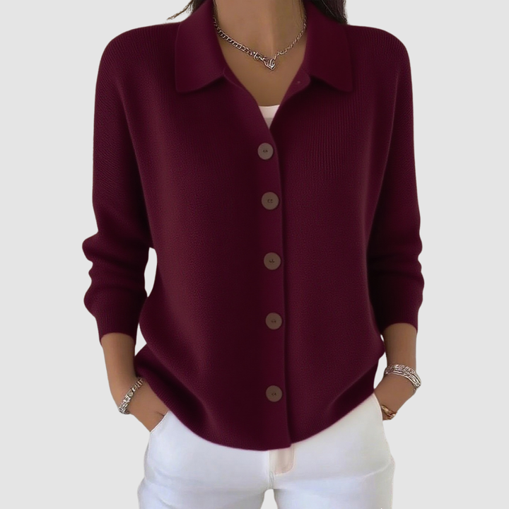 Jane | Button-Up Knit Cardigan