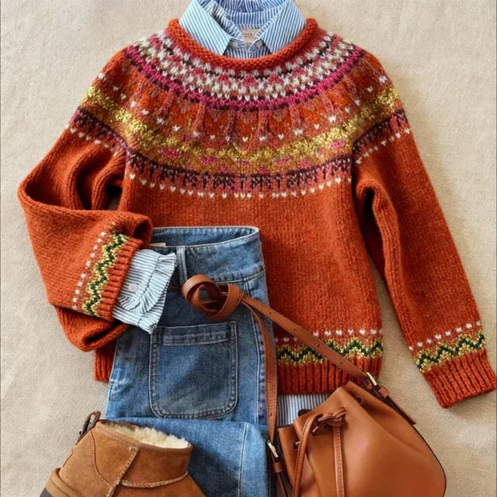 Yvonne – Fair Isle Knit Sweater