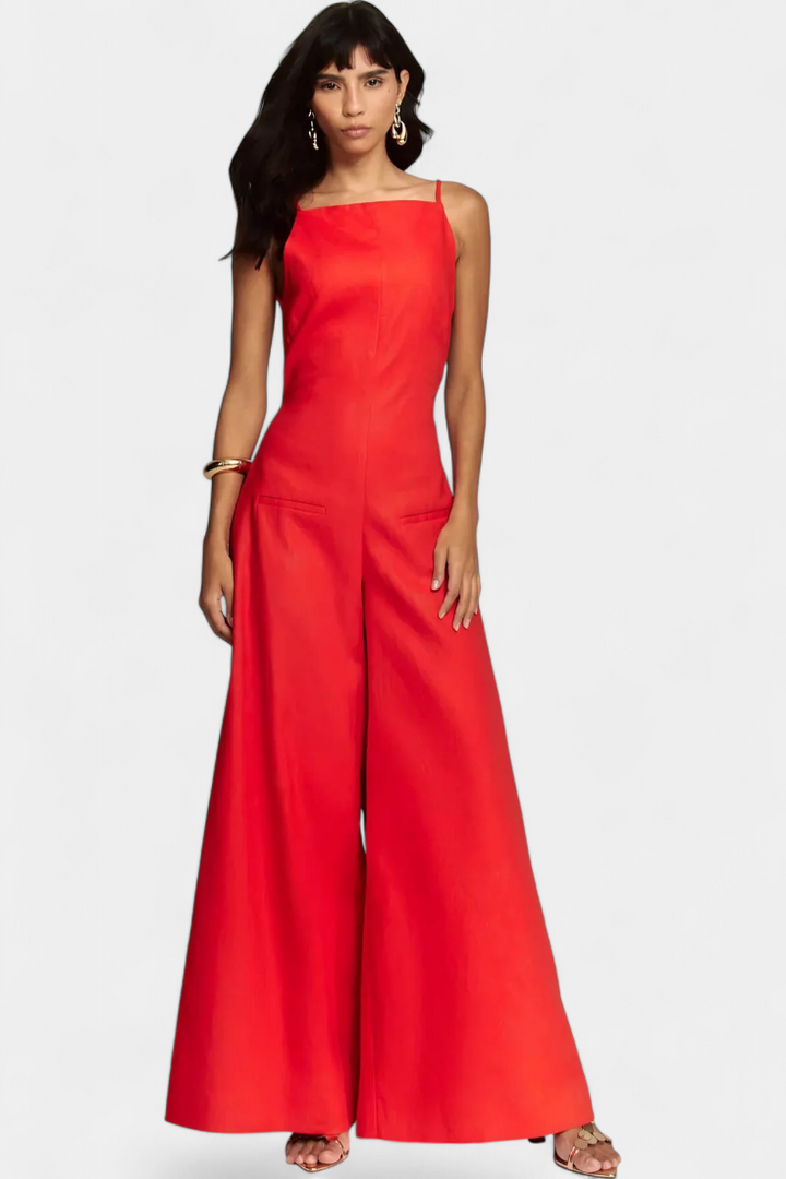 Phyllis – Wide-Leg Structured Elegant Jumpsuit